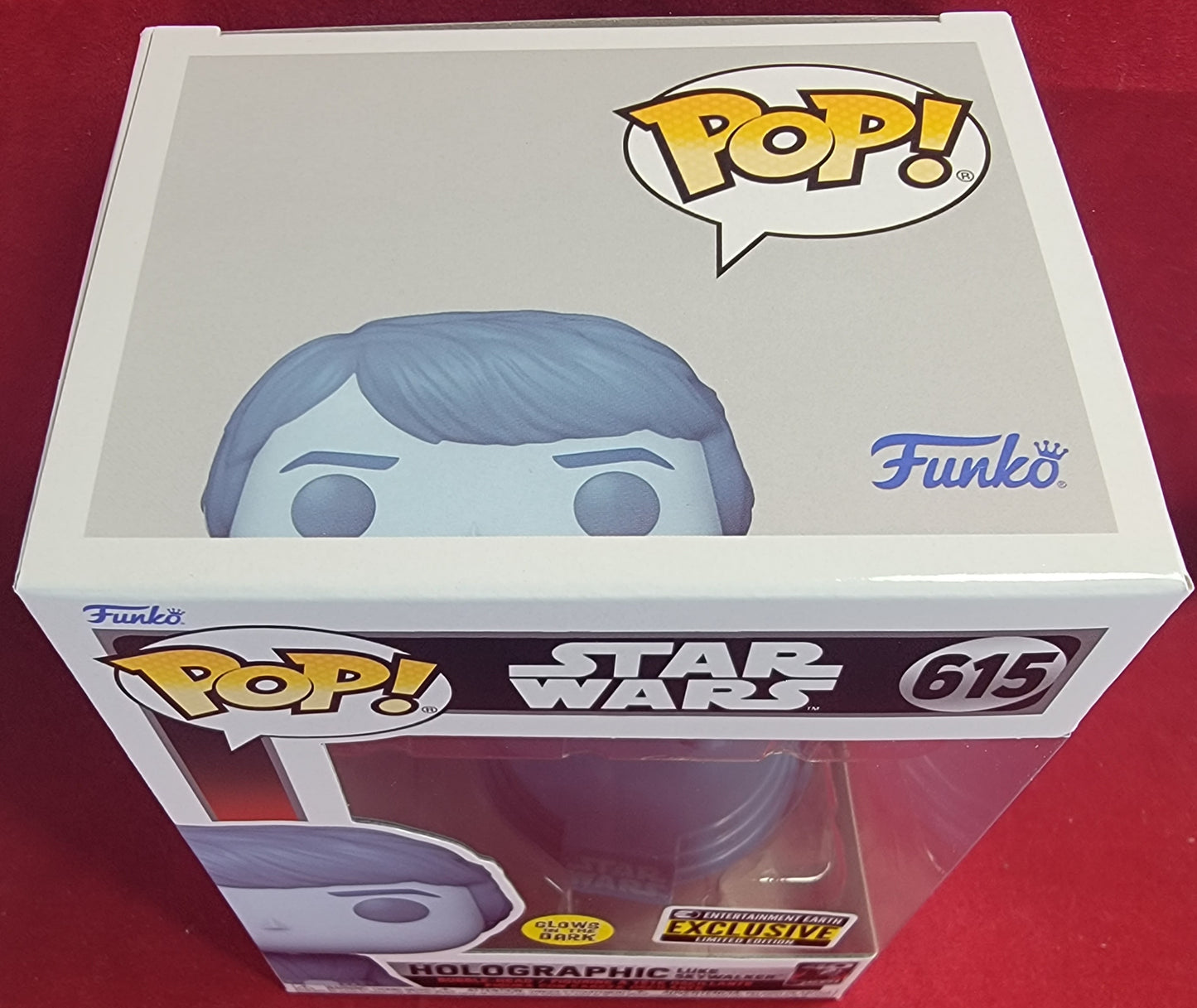 Brand new holographic Luke Skywalker entertainment earth funko # 615 (nib)