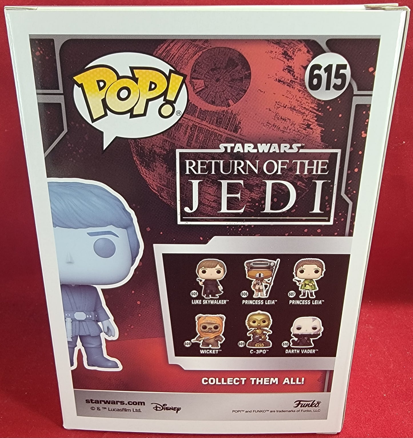 Brand new holographic Luke Skywalker entertainment earth funko # 615 (nib)
