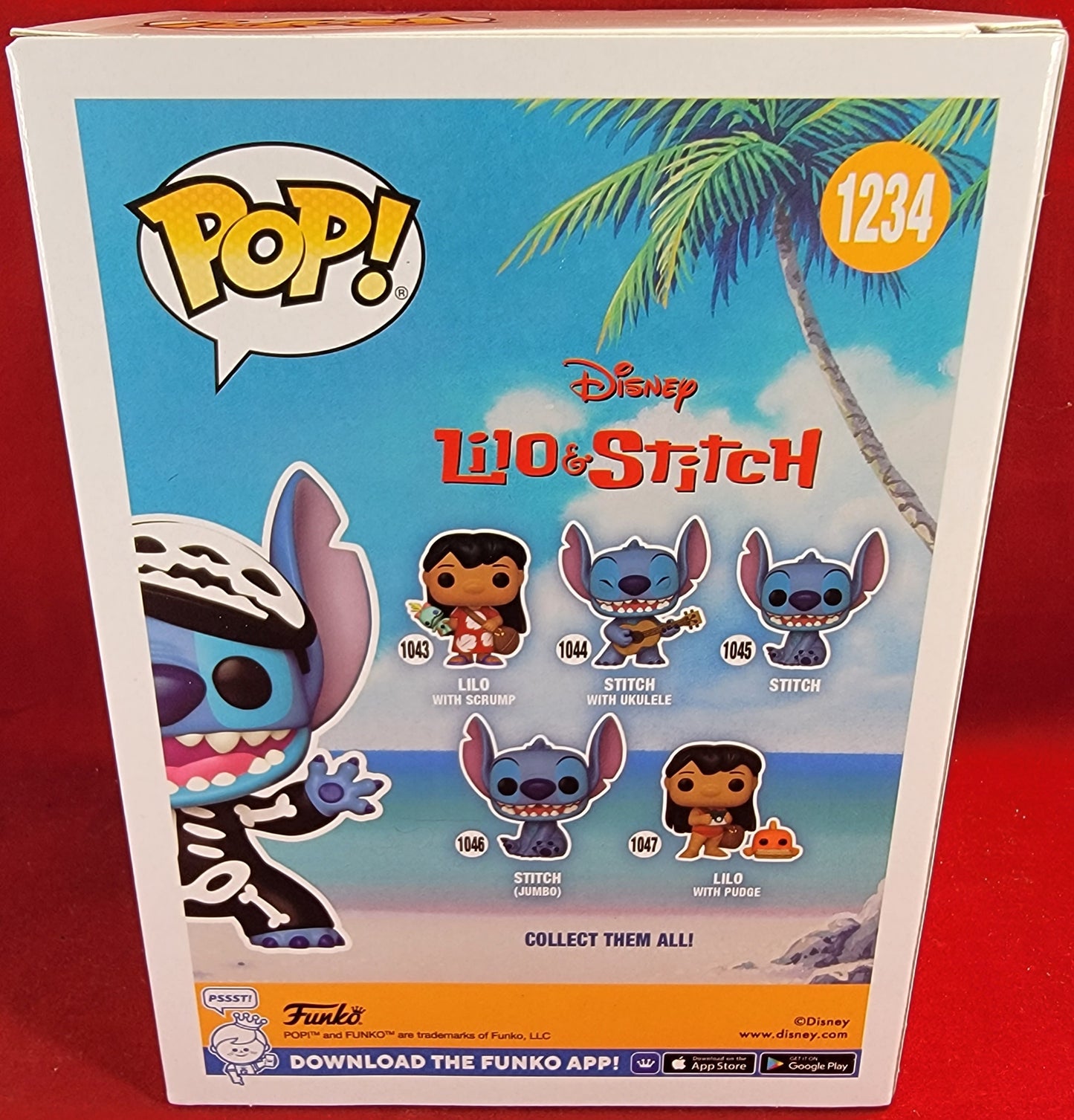 Skeleton stitch chase entertainment earth exclusive funko # 1234 (nib)