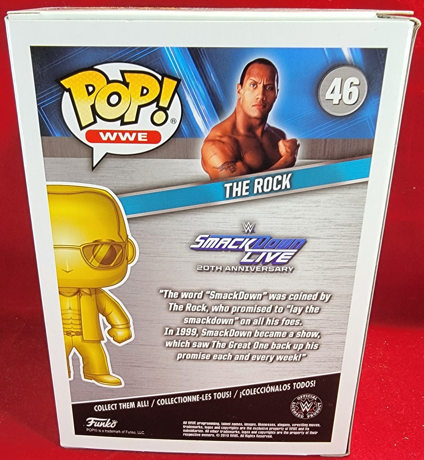 The rock smack down live exclusive funko # 46 (nib)