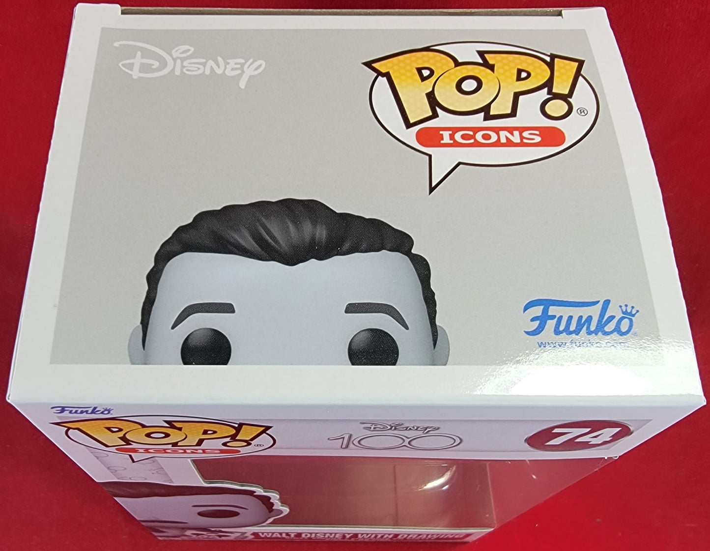 Walt disney with drawing funko # 74 (nib)