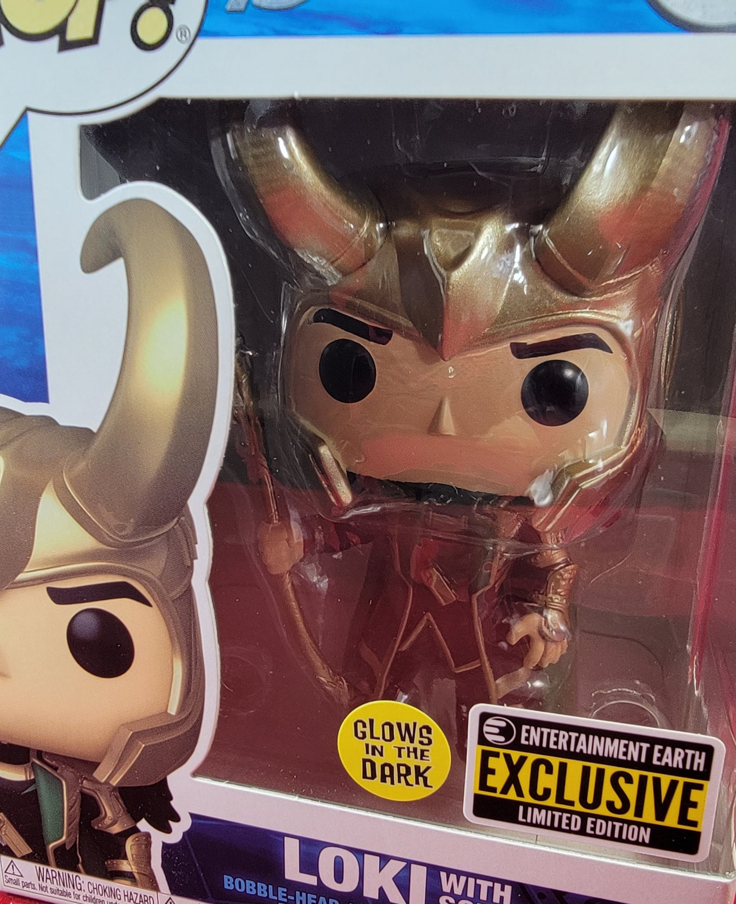 Loki with Scepter entertainment earth exclusive funko # 985 (nib)