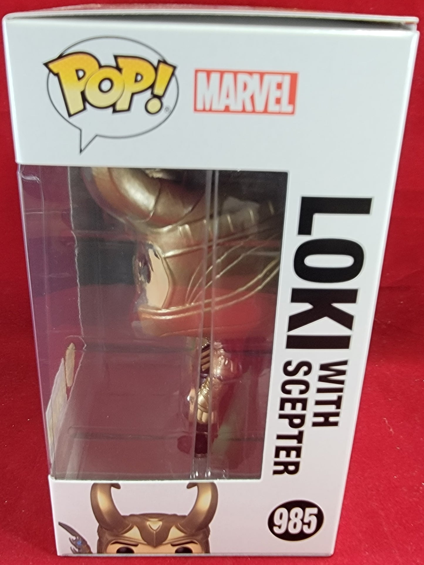 Loki with Scepter entertainment earth exclusive funko # 985 (nib)