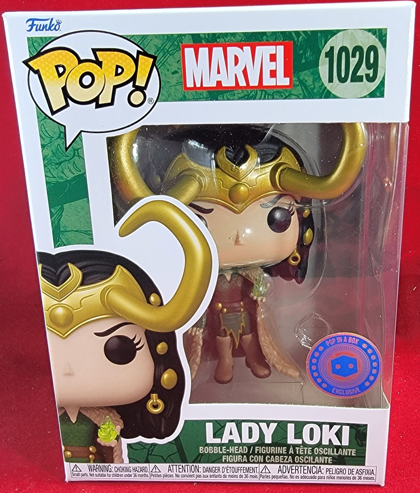 Lady loki pop in a box funko Exclusive # 1029 (nib)