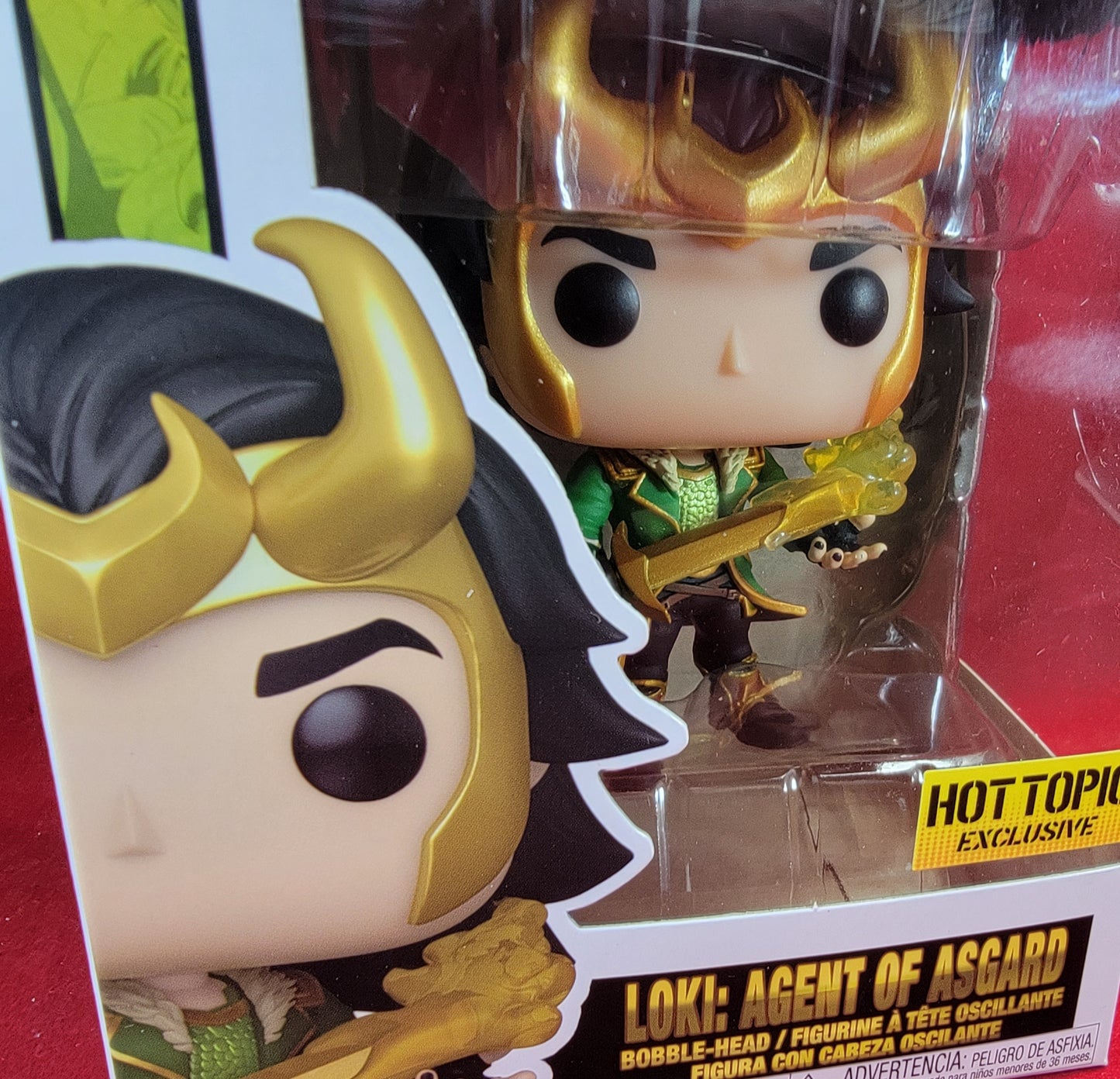 Loki: agent of Asgard hot topic exclusive funko # 1247 (nib)