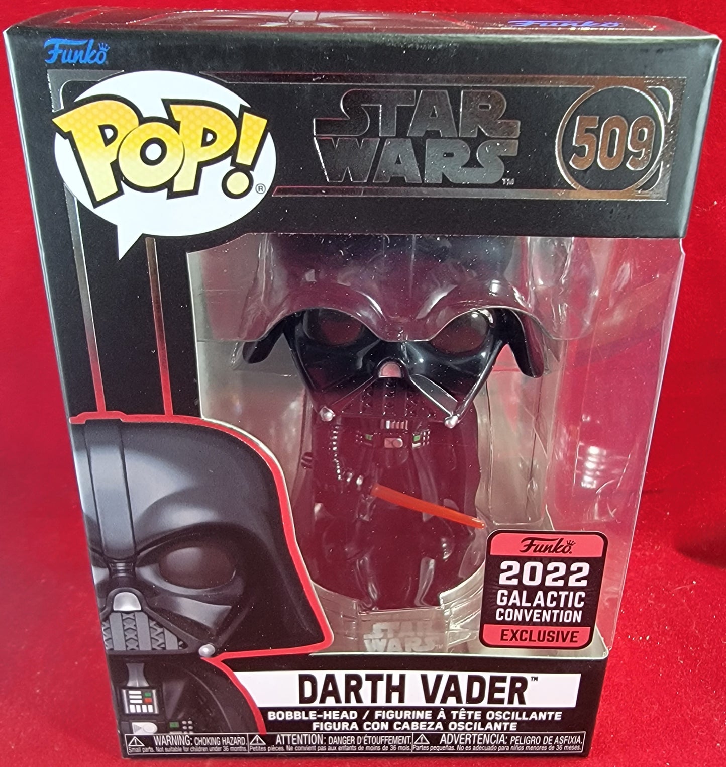 Darth vader 2022 galactic convention funko # 509 (nib)