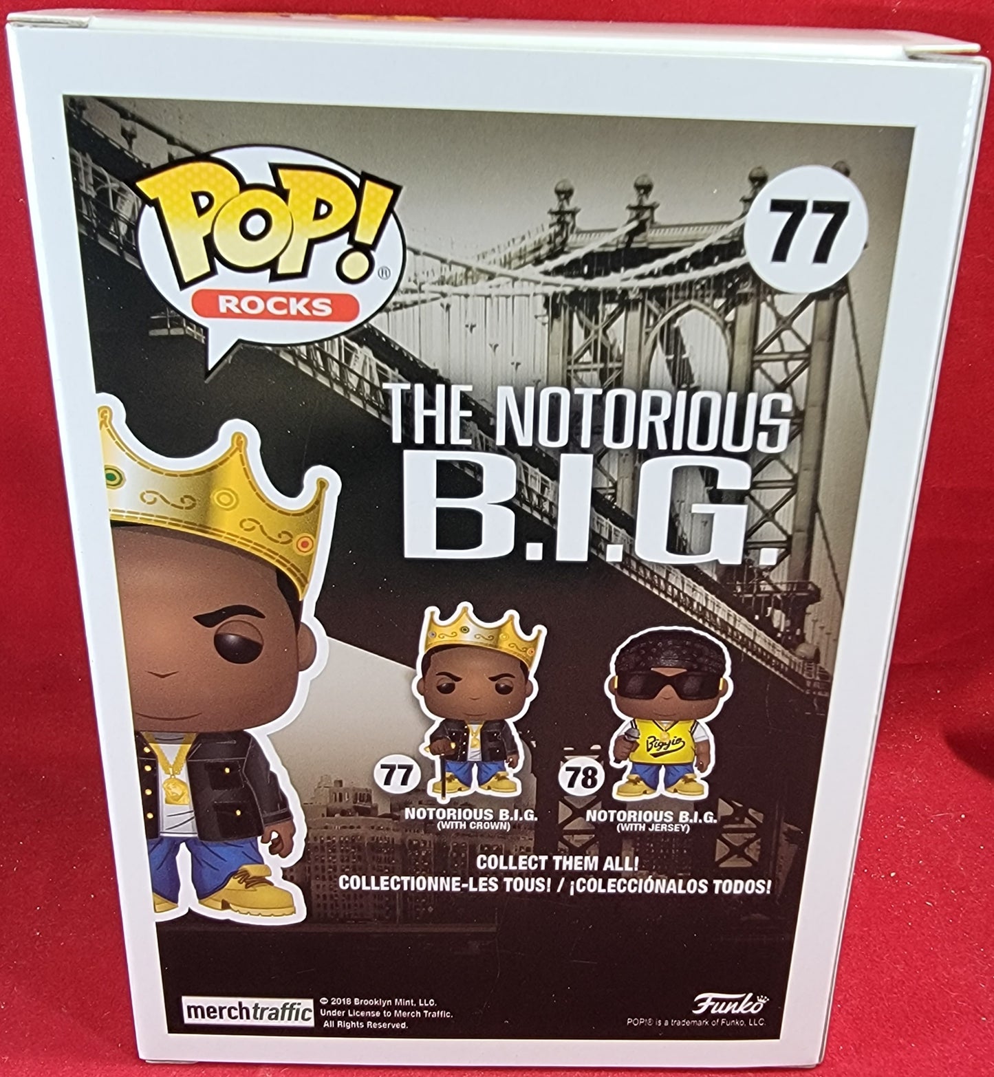 Notorious b.i.g. with crown funko # 77 (nib)