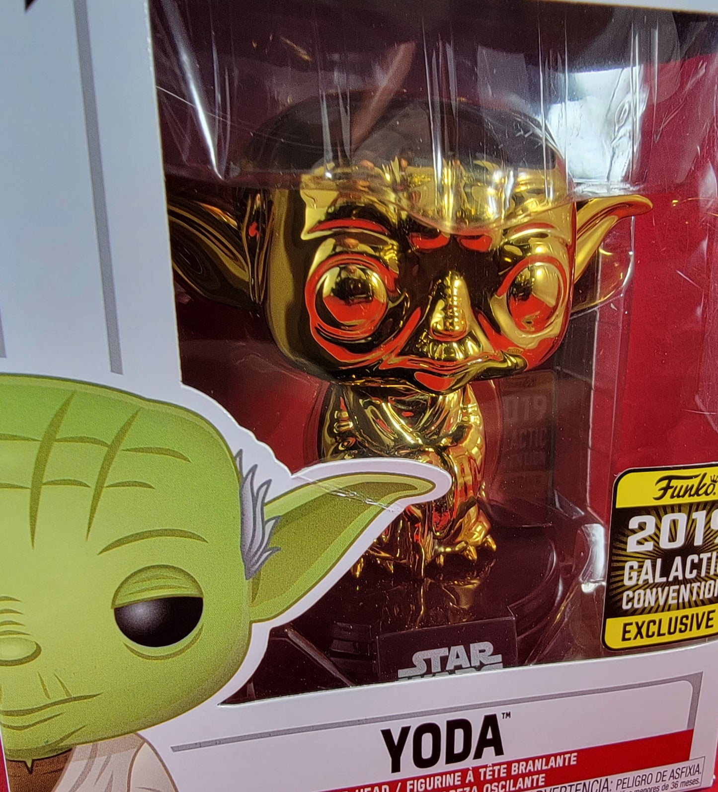 Yoda 2019 galactic convention exclusive funko # 124 (nib)