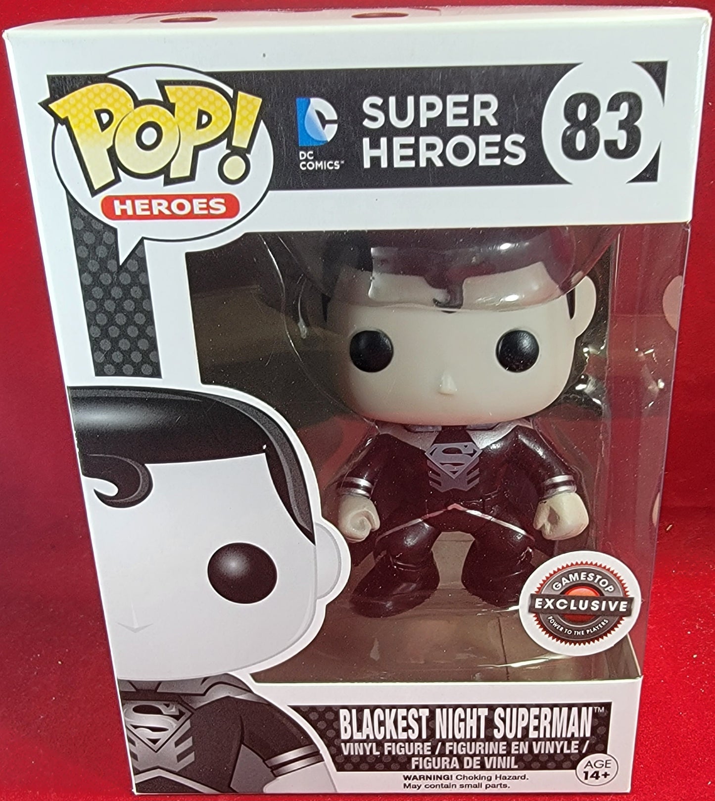 Blackest night Superman gamestop exclusive funko # 83 (nib)