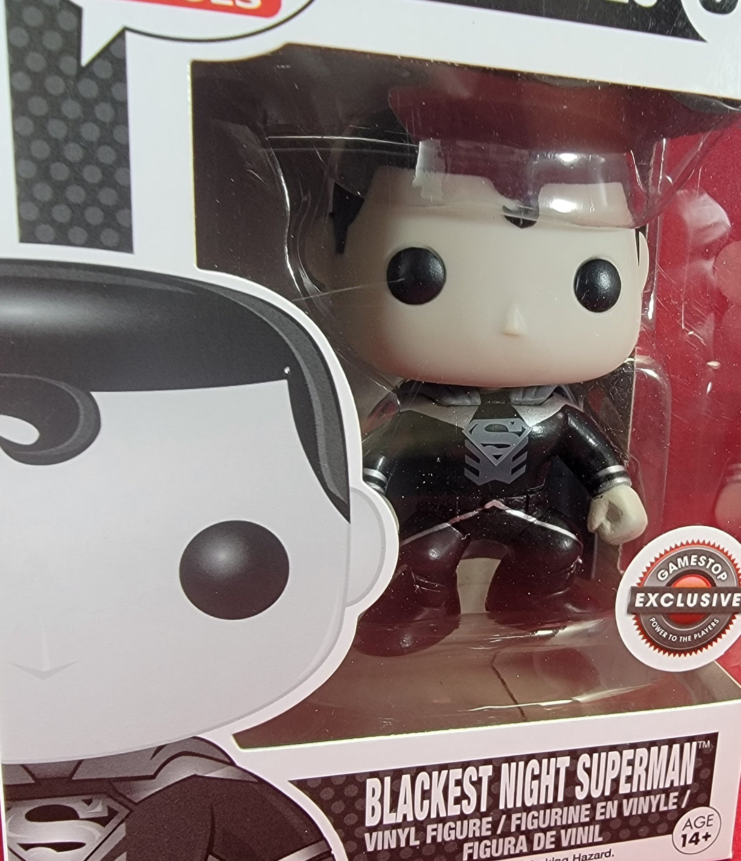 Blackest night Superman gamestop exclusive funko # 83 (nib)
