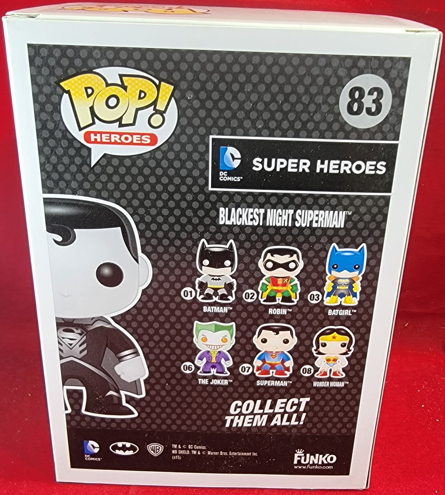 Blackest night Superman gamestop exclusive funko # 83 (nib)