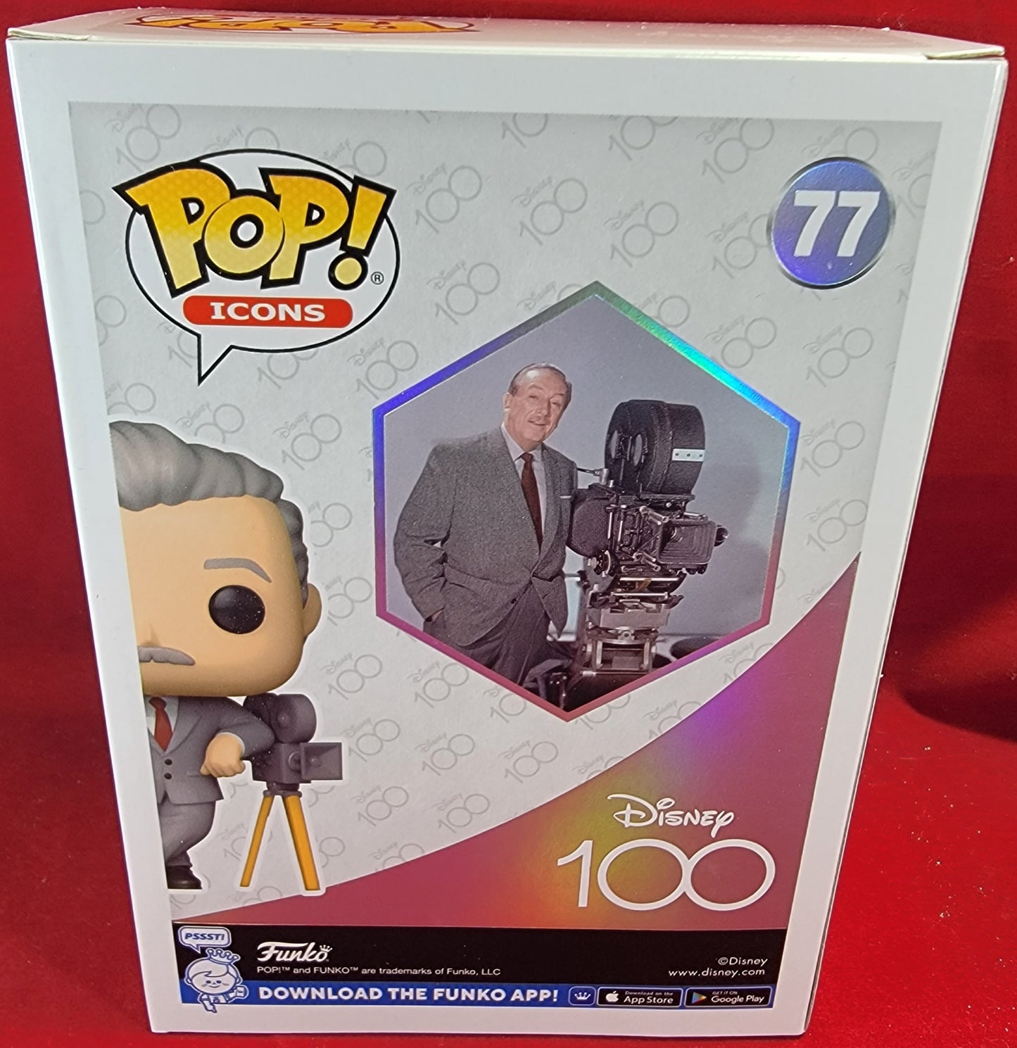 Walt disney with camera funko exclusive # 77 (nib)
