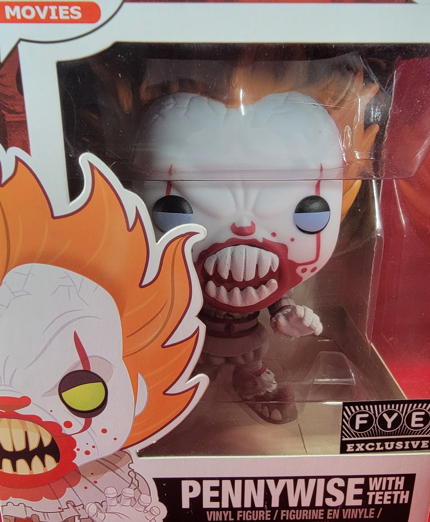 Pennywise with teeth fye exclusive funko # 473 (nib)