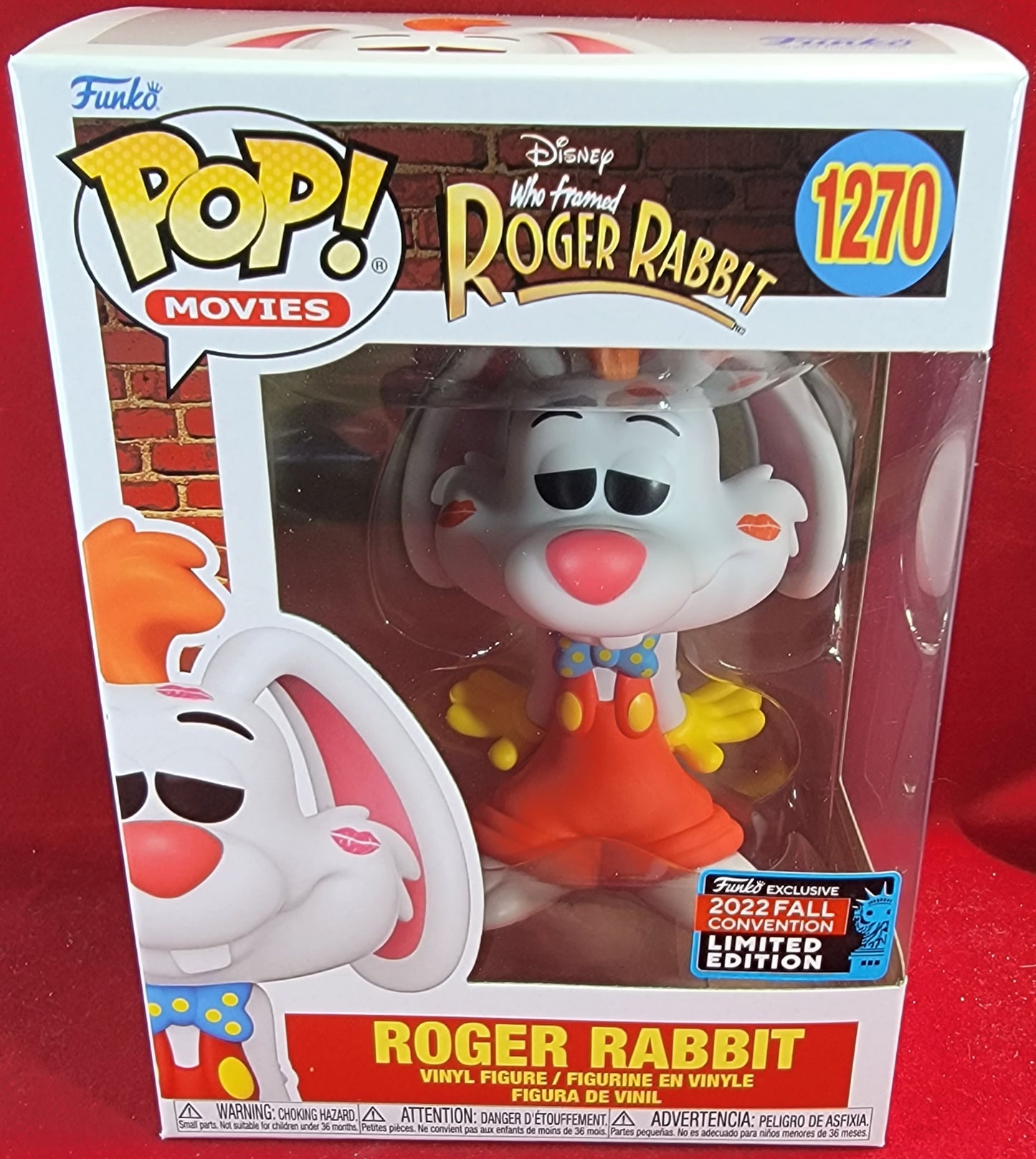 Roger rabbit 2022 fall convention exclusive funko # 1270 (nib)