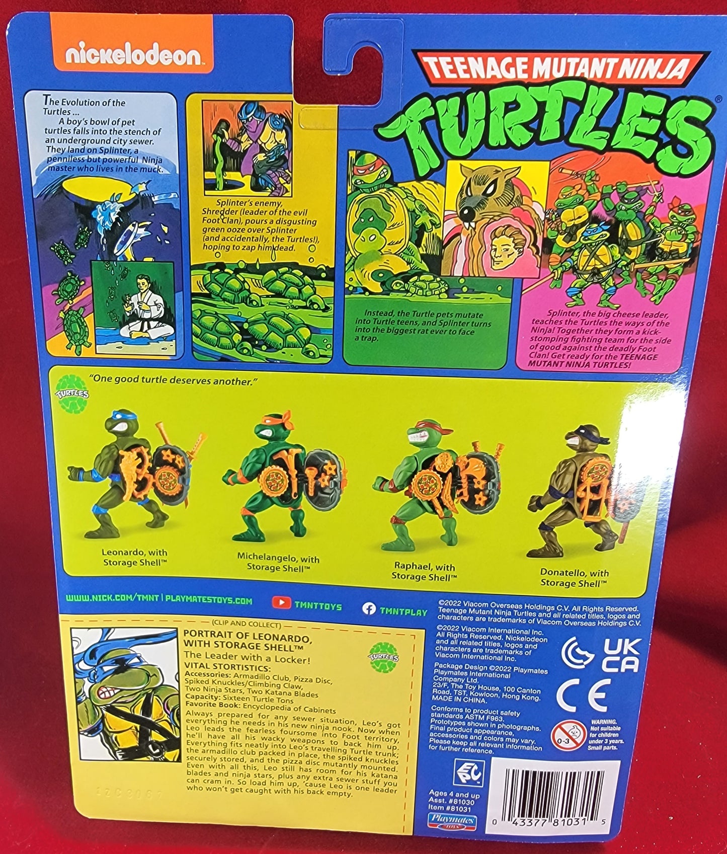 Leonardo with storage shell figure (nib)