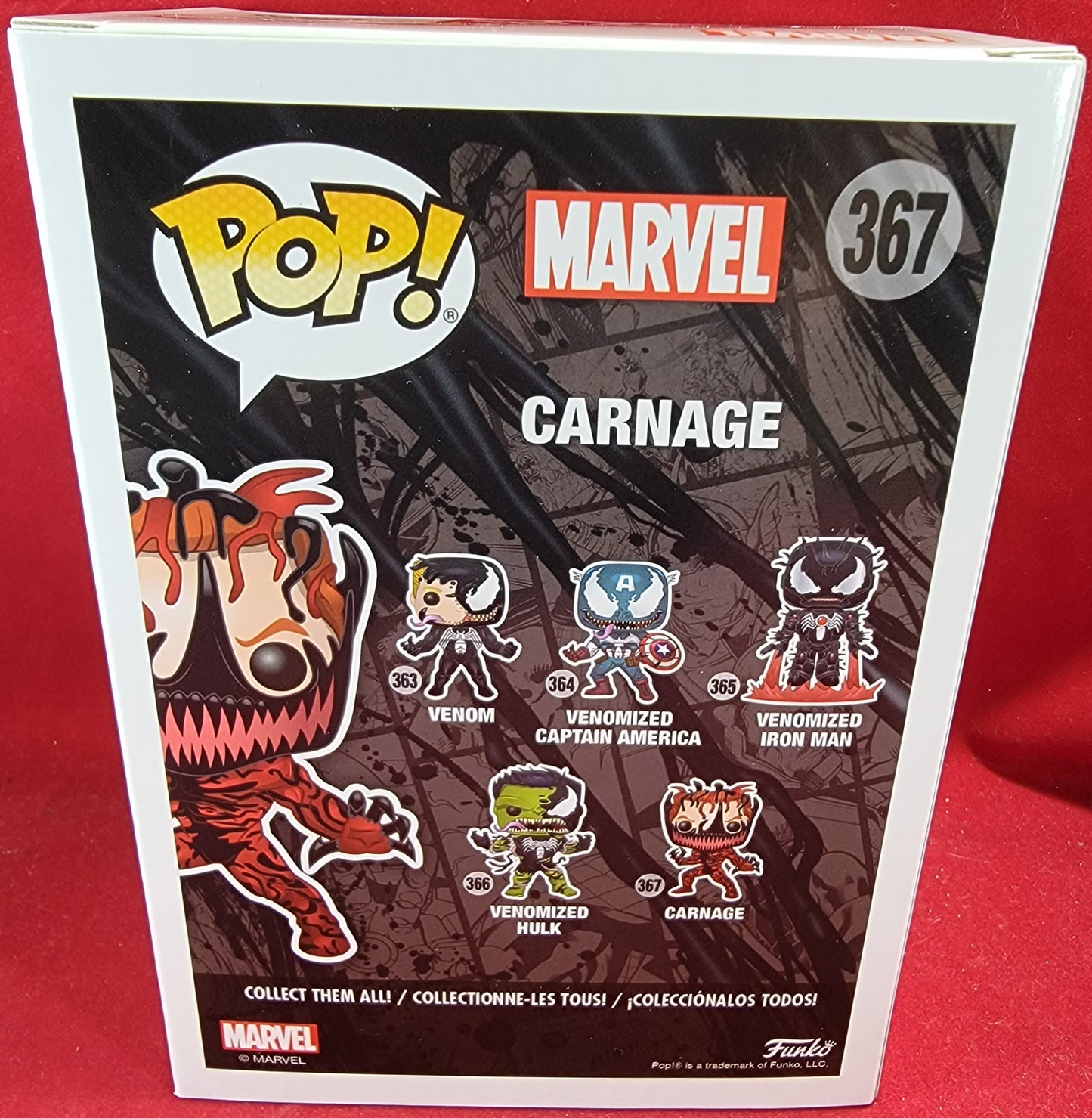 Carnage funko # 367 (nib)
