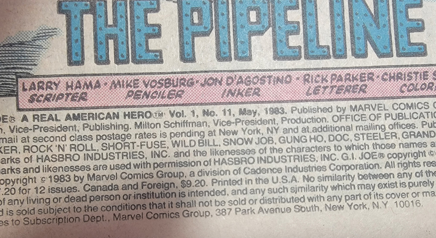 G.i.joe comic book # 11 (1983)