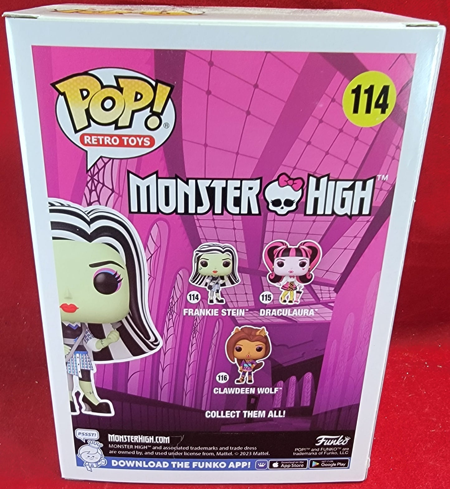 Frankie stein funko # 114 (nib)