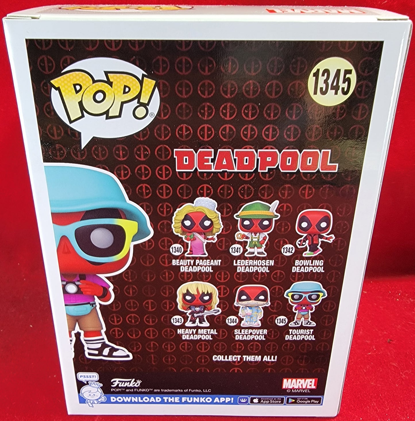 Tourist deadpool funko # 1345 (nib)
With pop protector