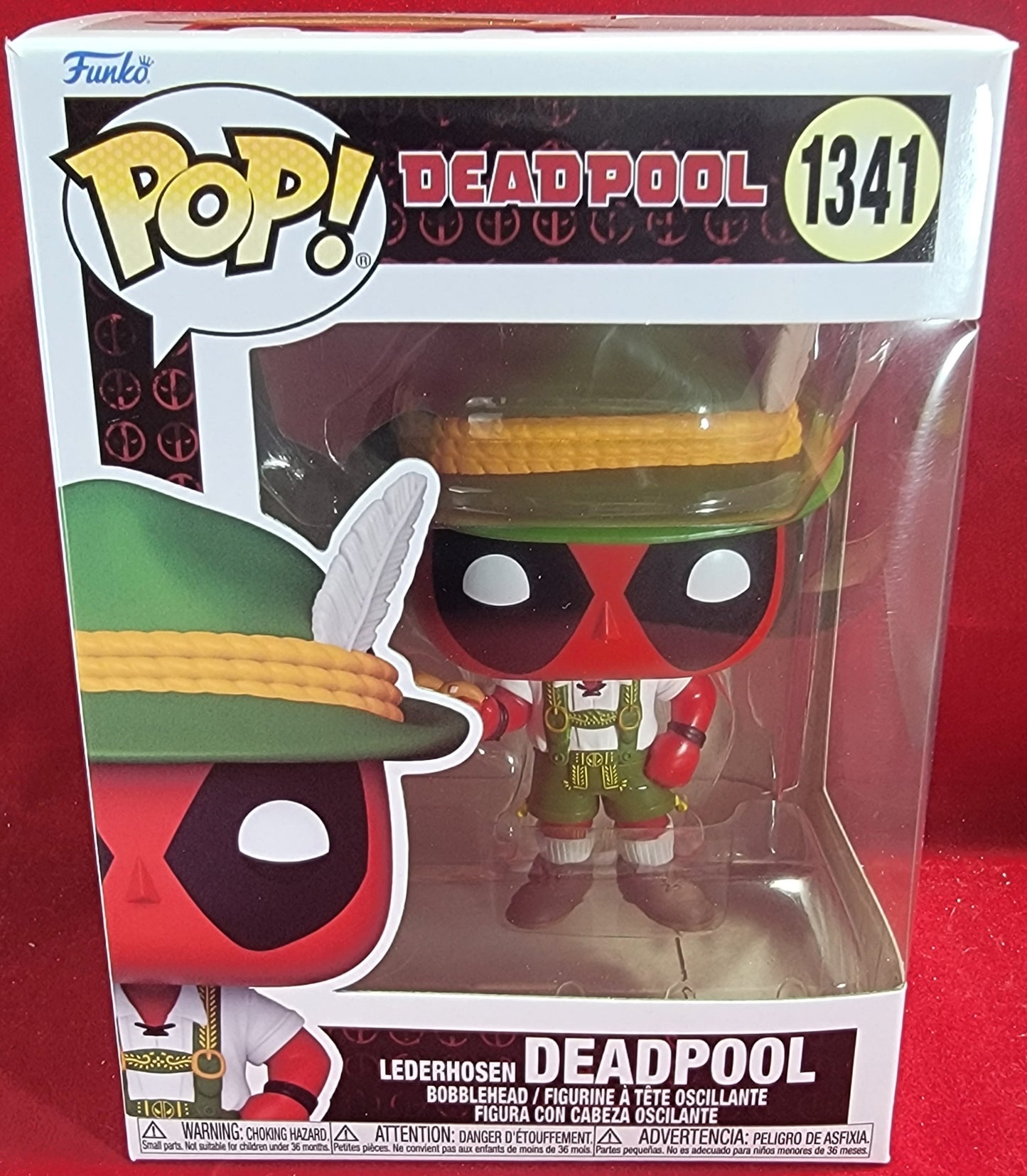 lederhosen Deadpool funko # 1341 (nib) with pop protector