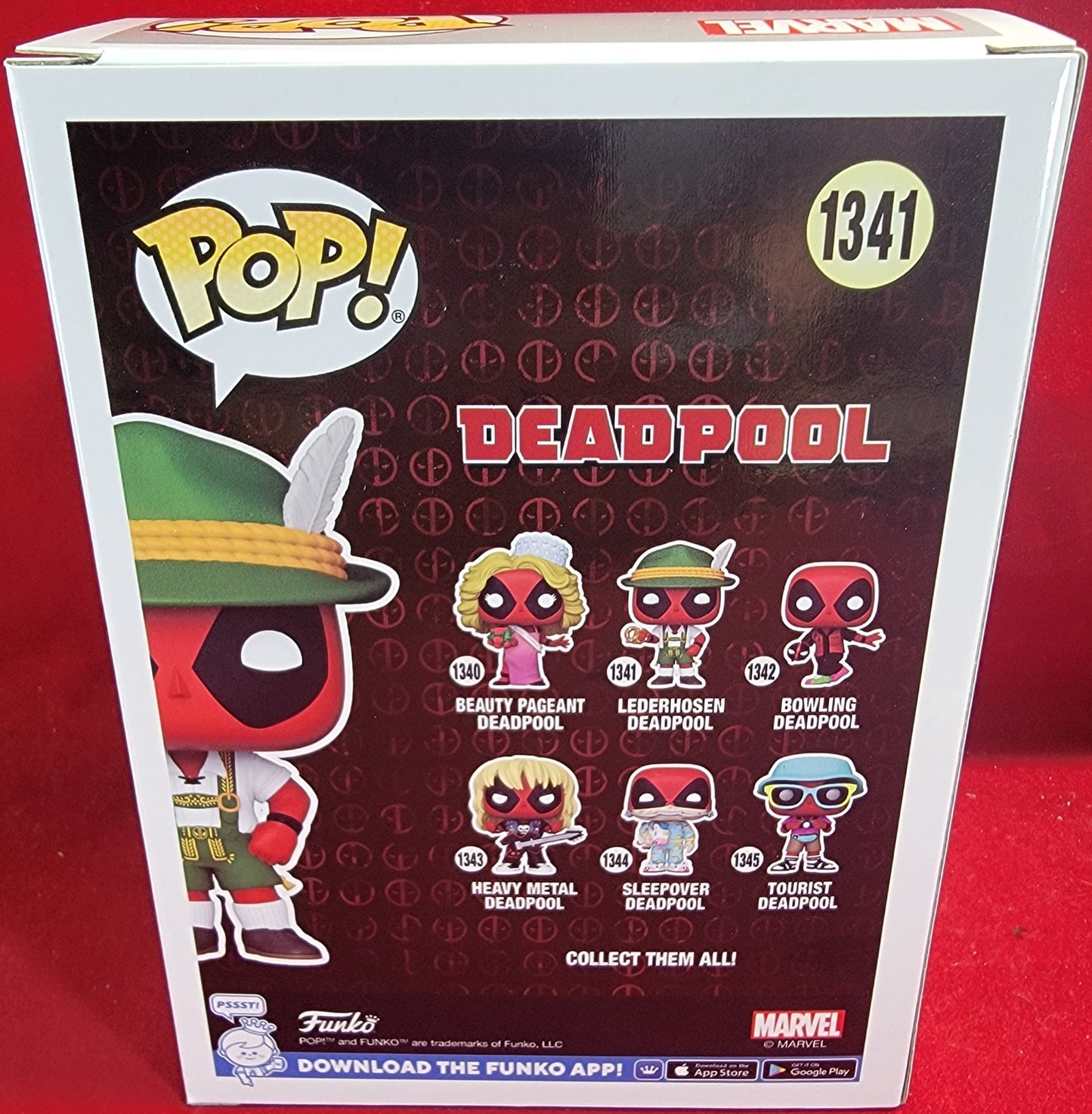 lederhosen Deadpool funko # 1341 (nib) with pop protector