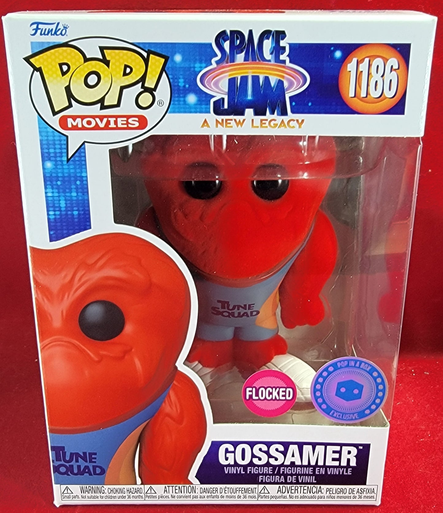Gossamer space jam pop in a box Exclusive funko # 1186 (nib)
With pop protector