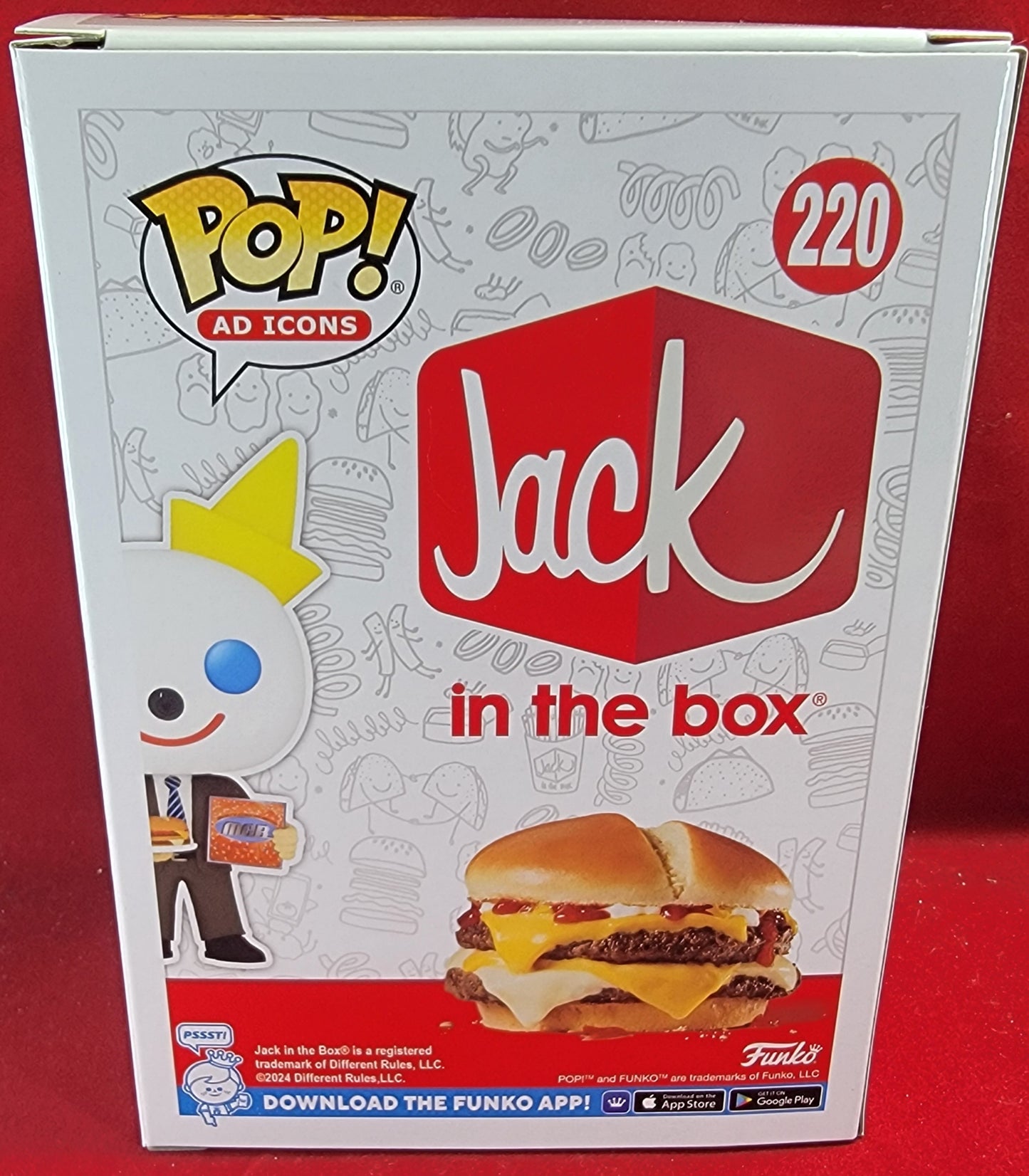Jack box funko # 220 (nib)
With pop protector
