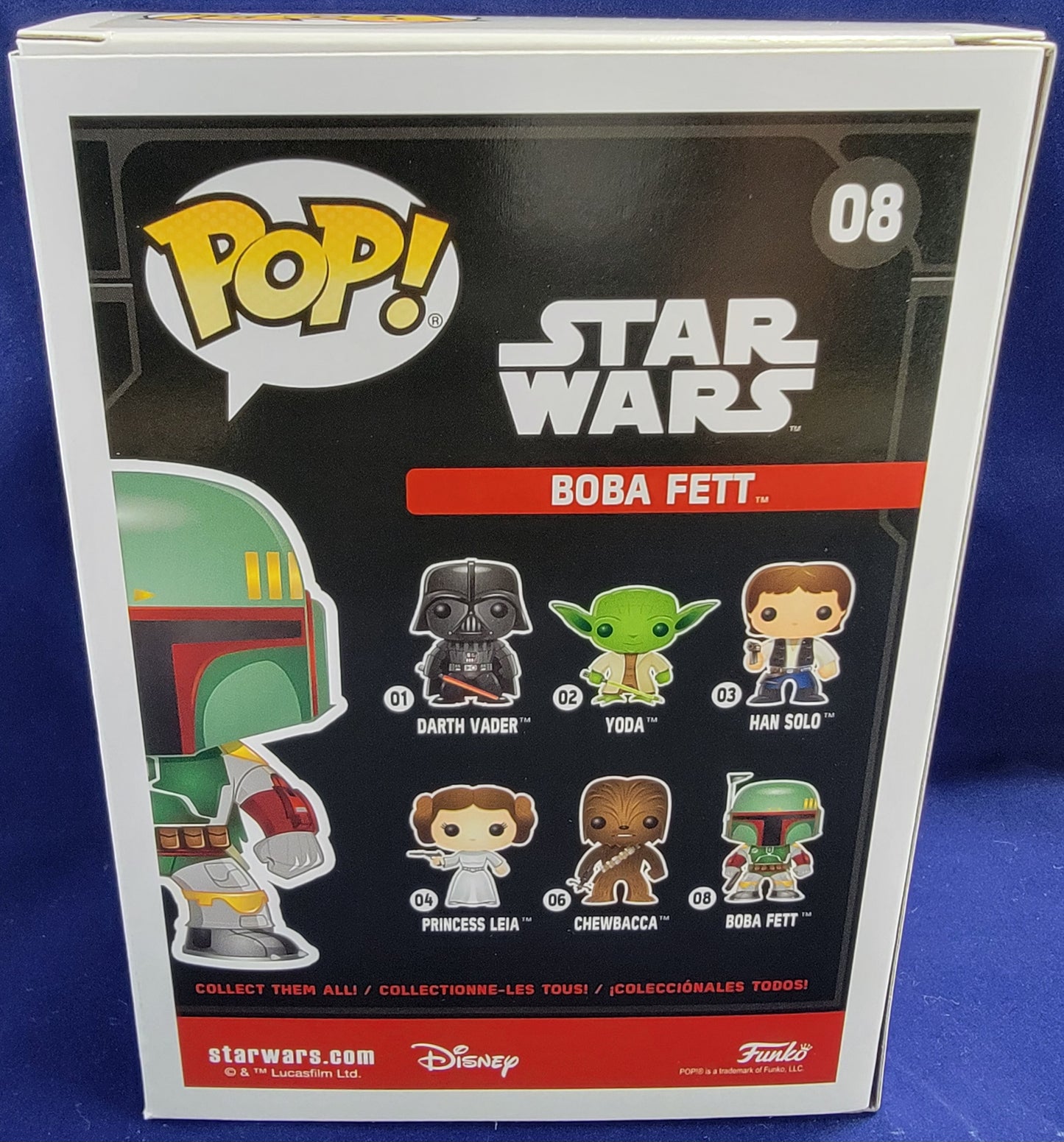 boba fett funko # 08 (nib)