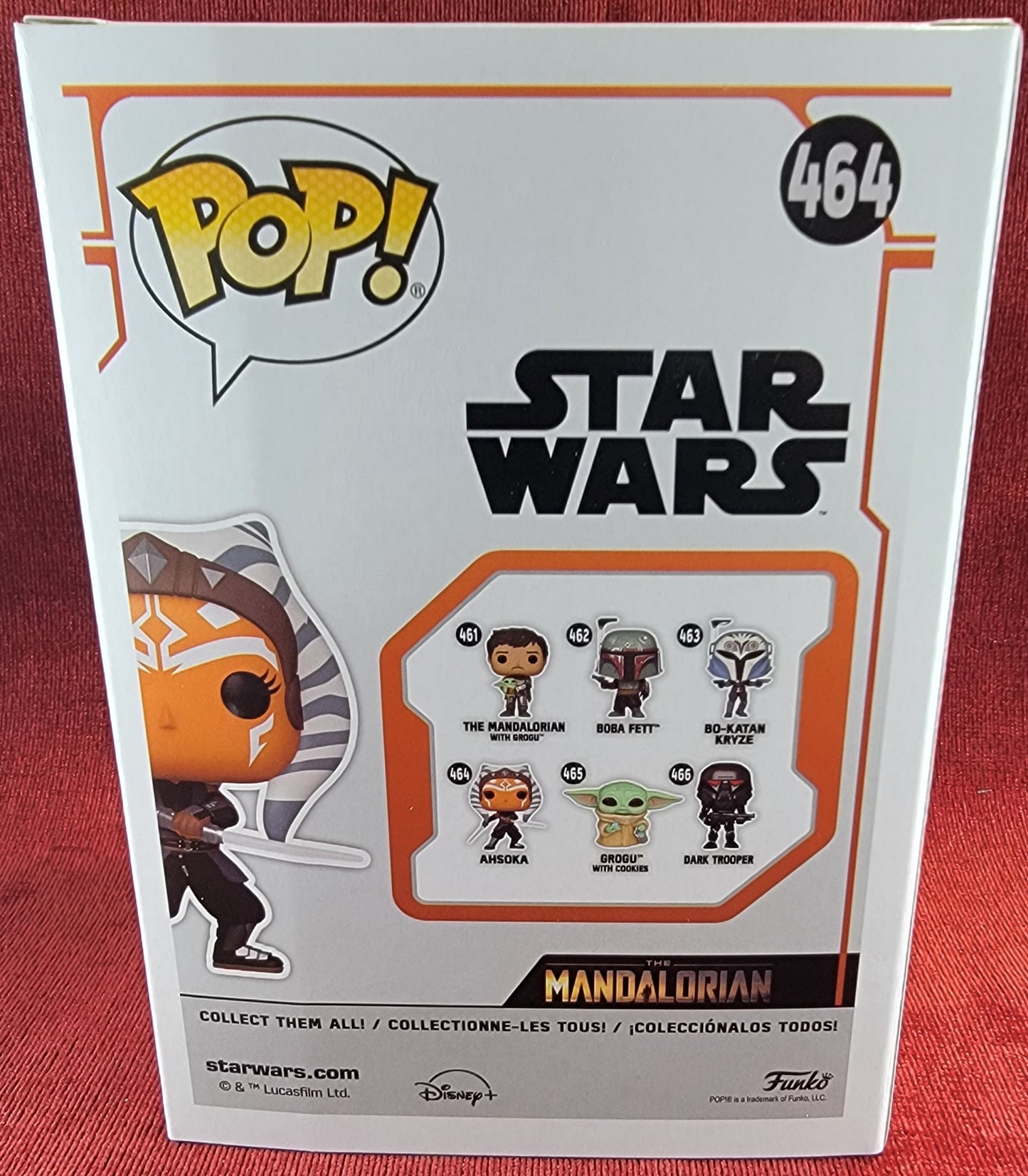 Ahsoka funko # 464 (nib) with pop protector