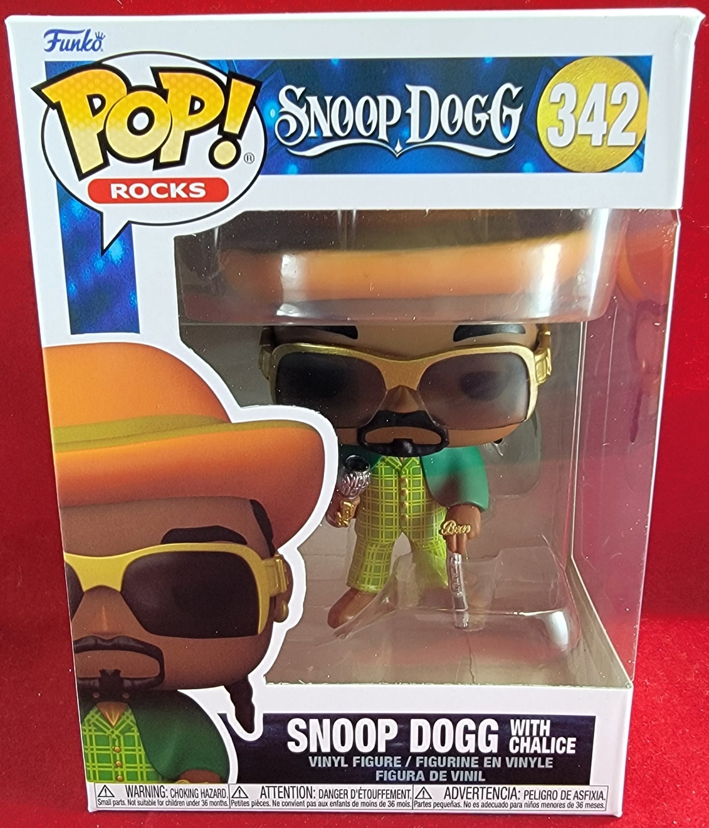 Snoop Dogg with chalice funko # 342 (nib) with pop protector