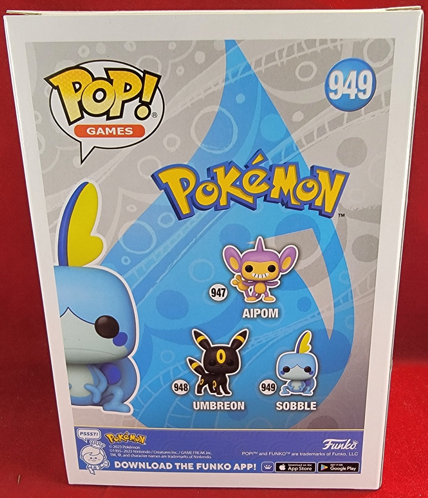 Sobble funko # 949 (nib)
With pop protector