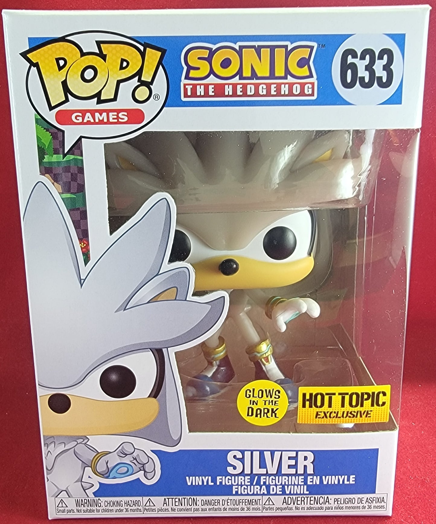 Silver hot topic exclusive funko # 633 (nib)
With pop protector