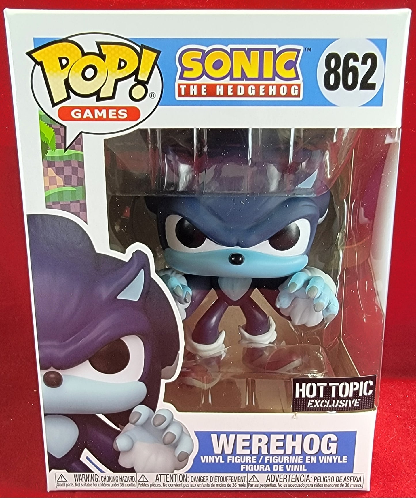 Werehog hot topic exclusive funko # 862 (nib)
With pop protector