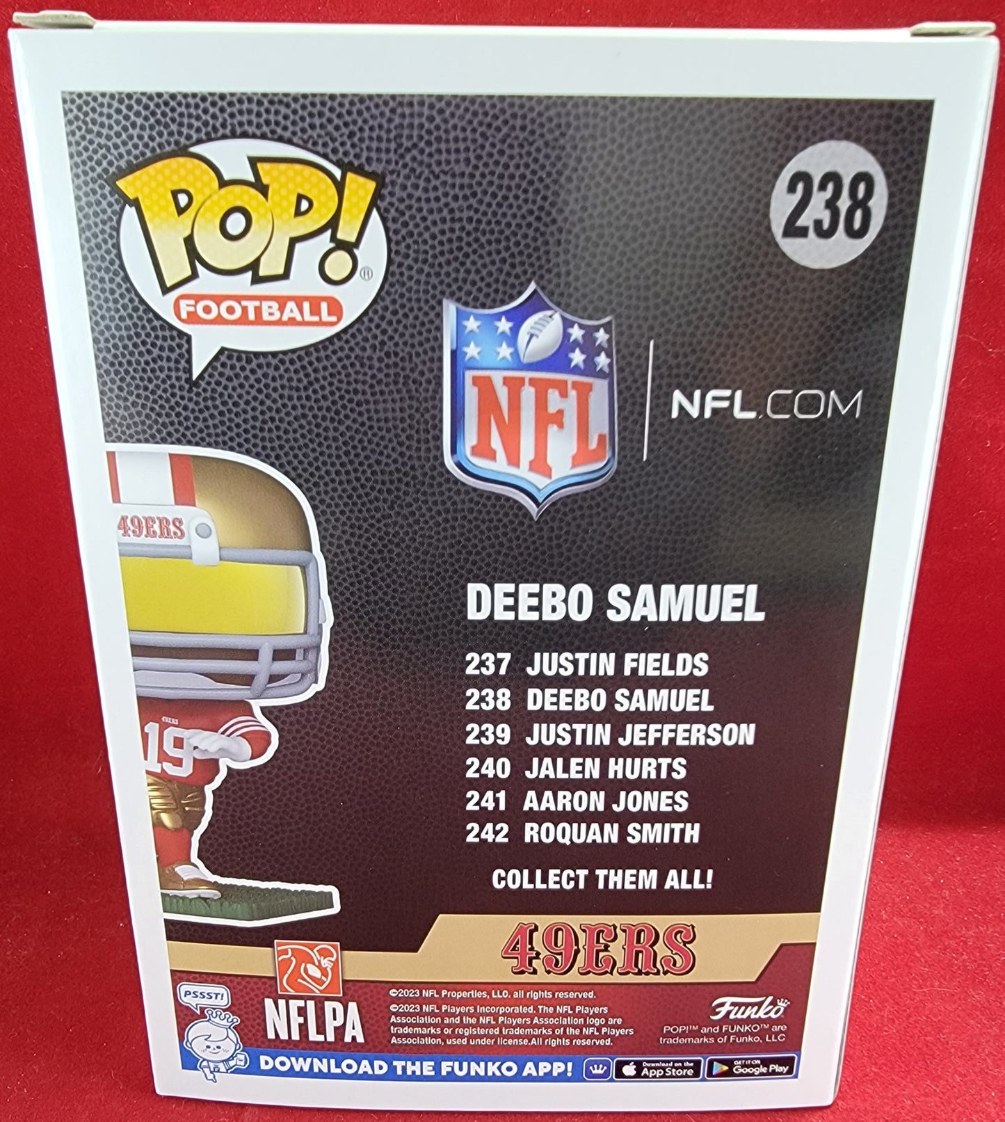 Deebo Samuel funko # 236 (nib)
With pop protector