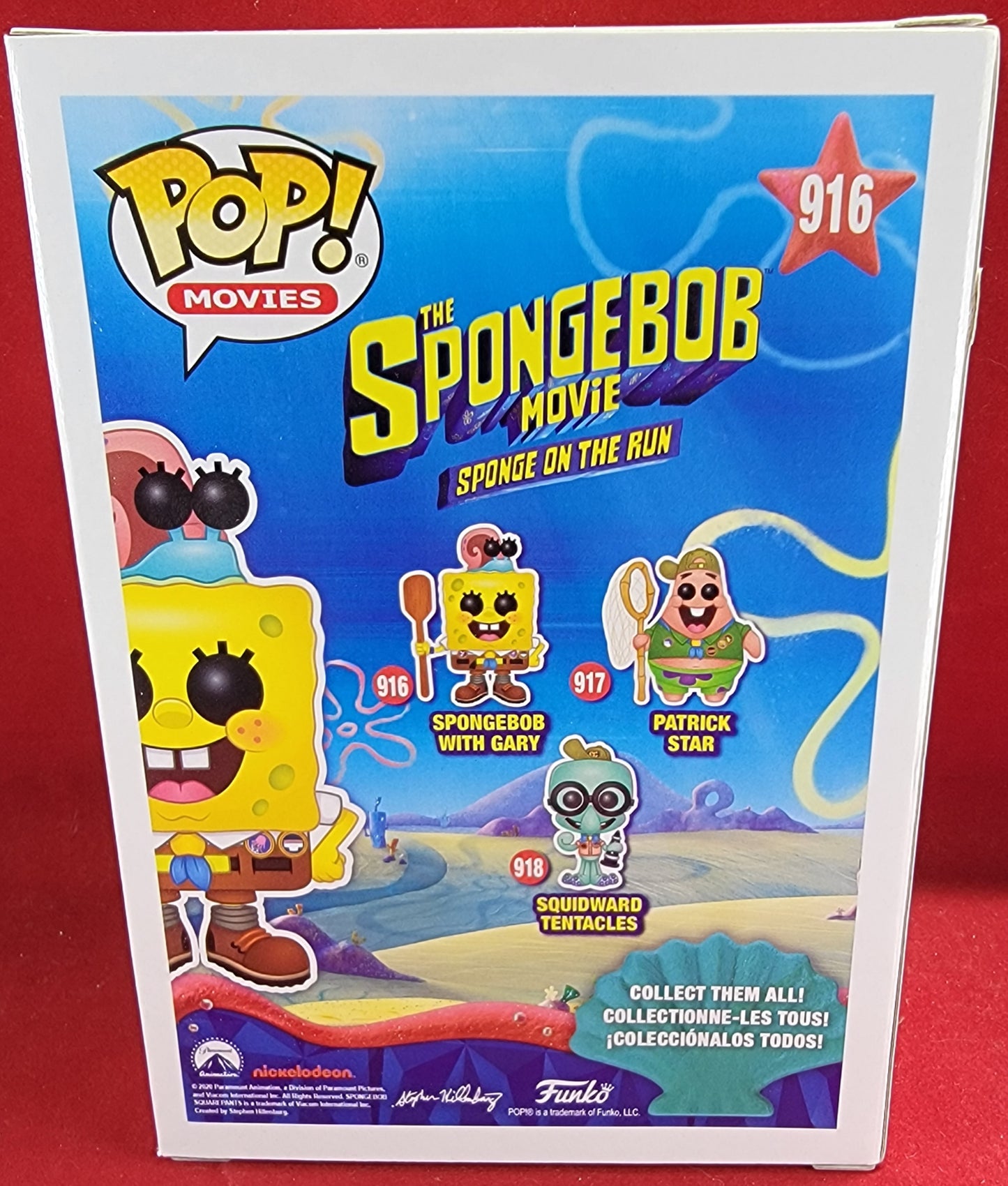 SpongeBob SquarePants with Gary funko # 916 (nib)
With pop protector