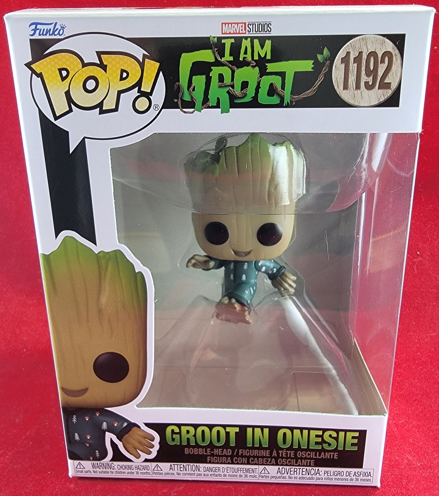 Groot in a onesie funko # 1192 (nib)
With pop protector