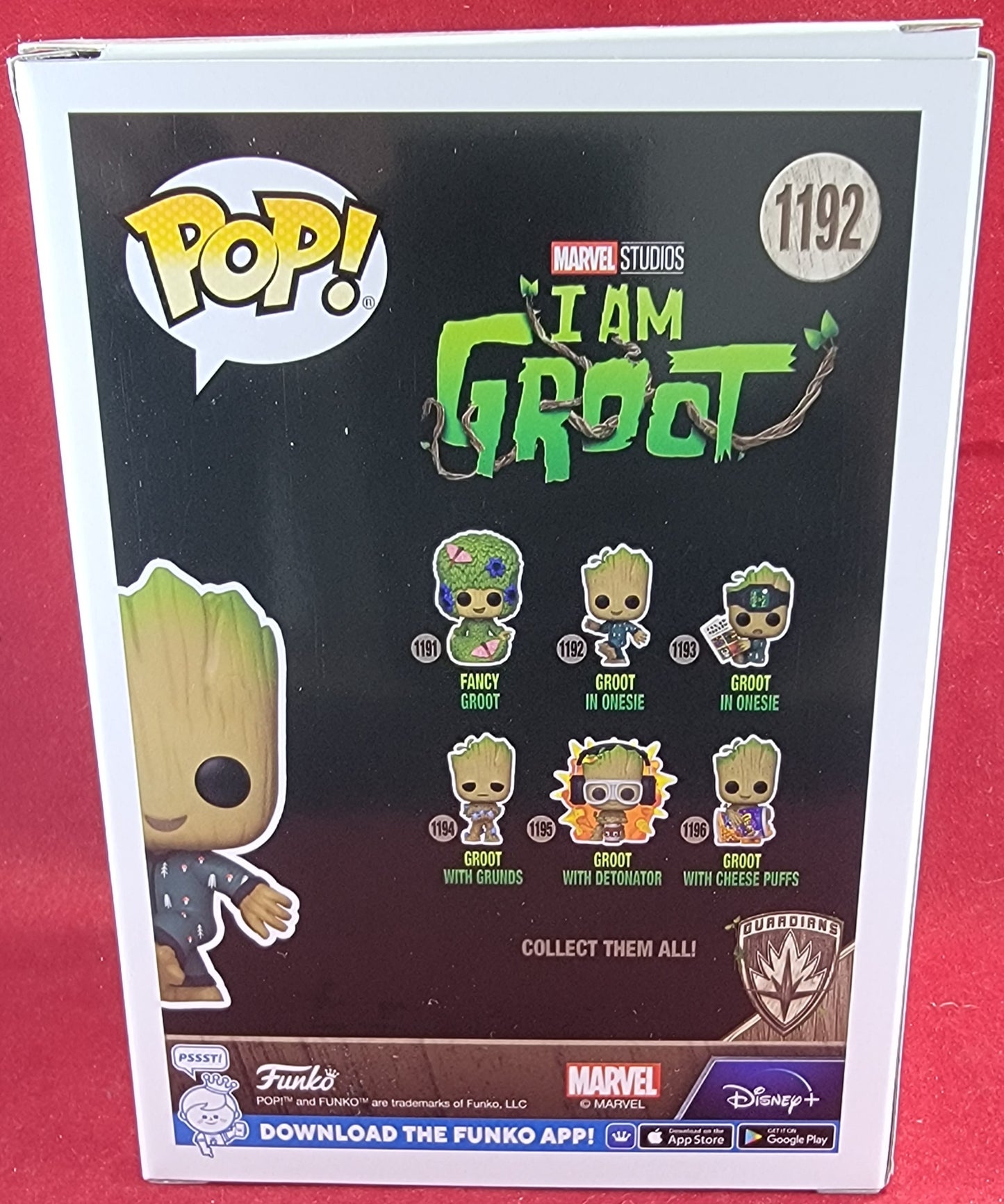 Groot in a onesie funko # 1192 (nib)
With pop protector