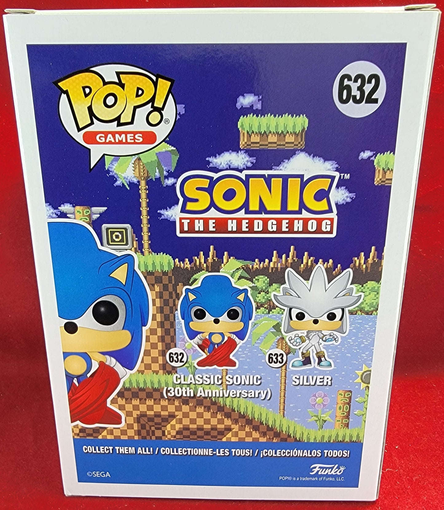 Classic sonic funko # 632 (nib)
With pop protector