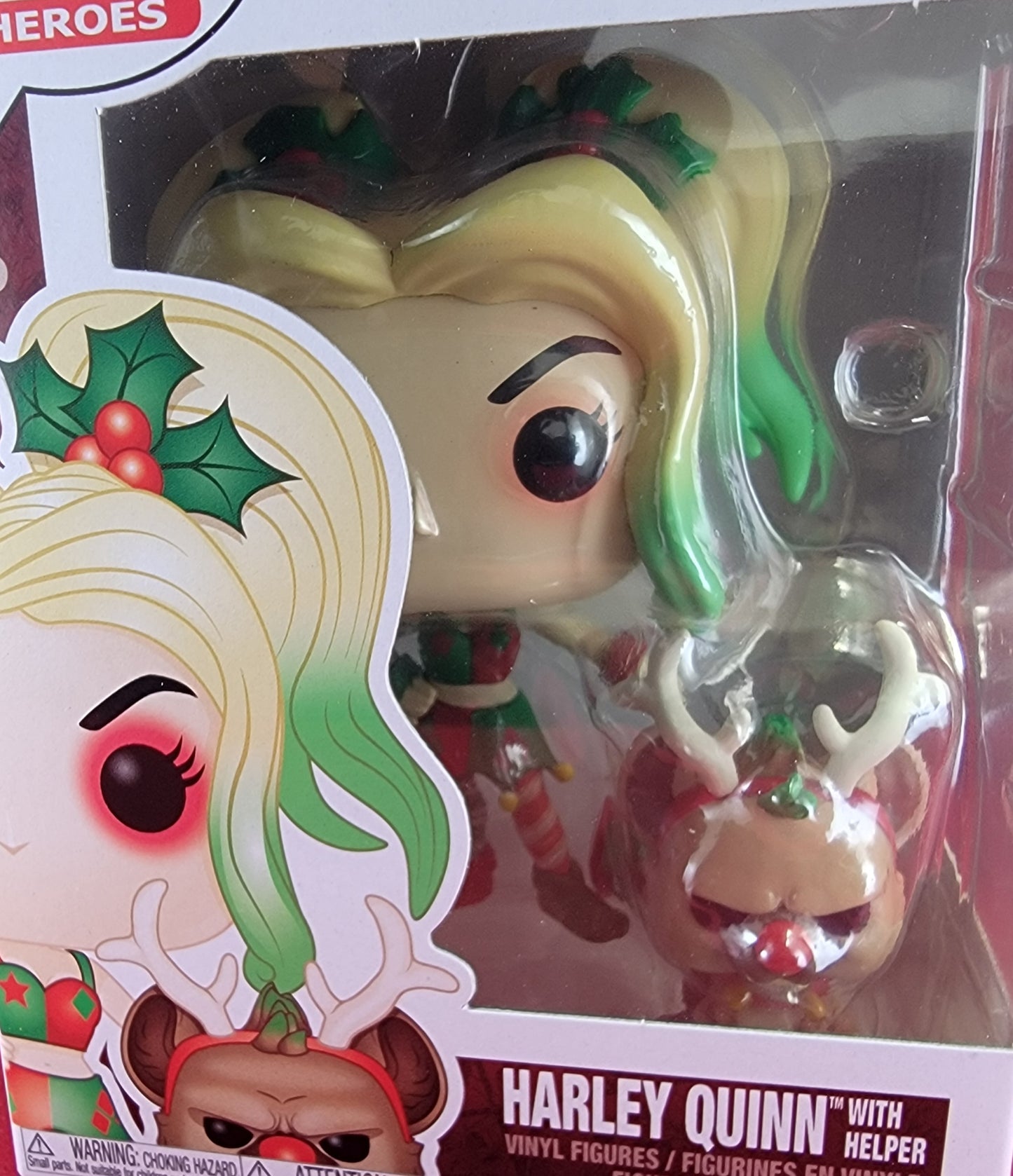 Harley quinn with helper funko # 357 (nib)
With pop protector