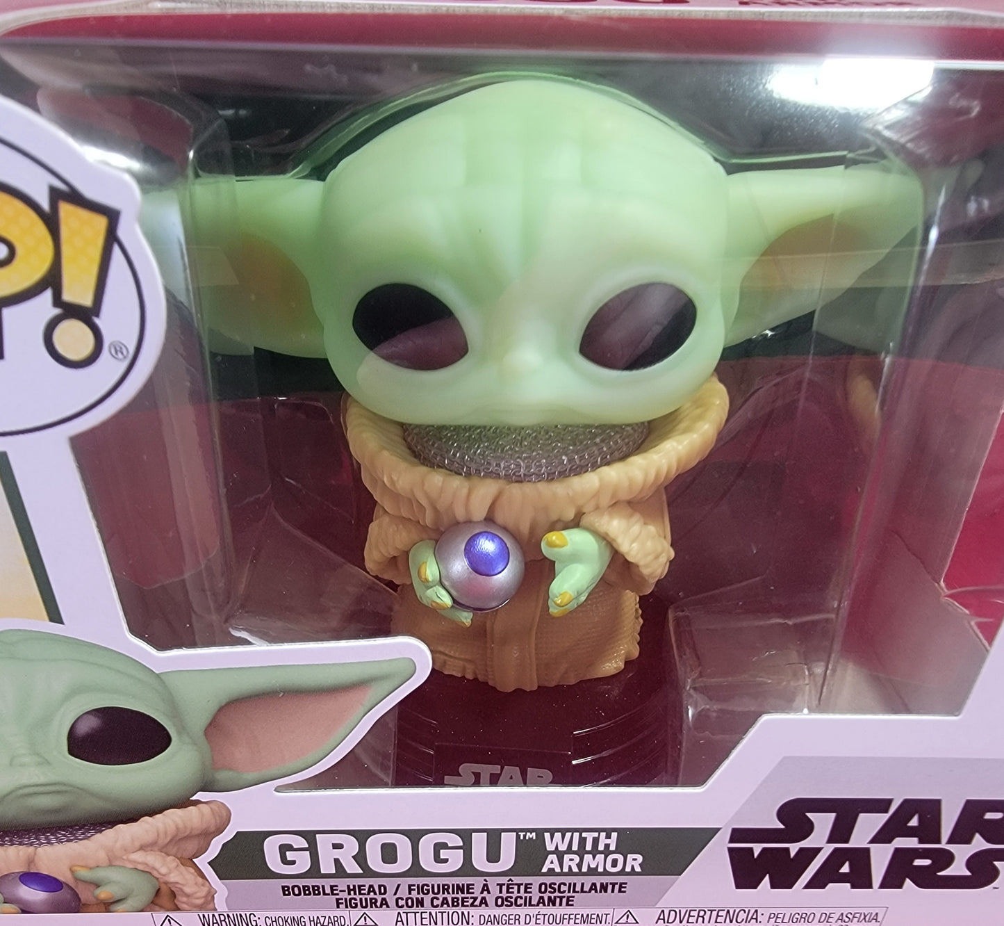Grogu with Armor funko # 584 (nib)
With pop protector