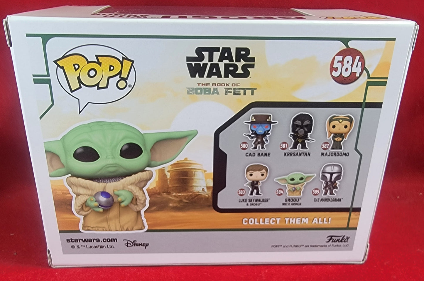 Grogu with Armor funko # 584 (nib)
With pop protector