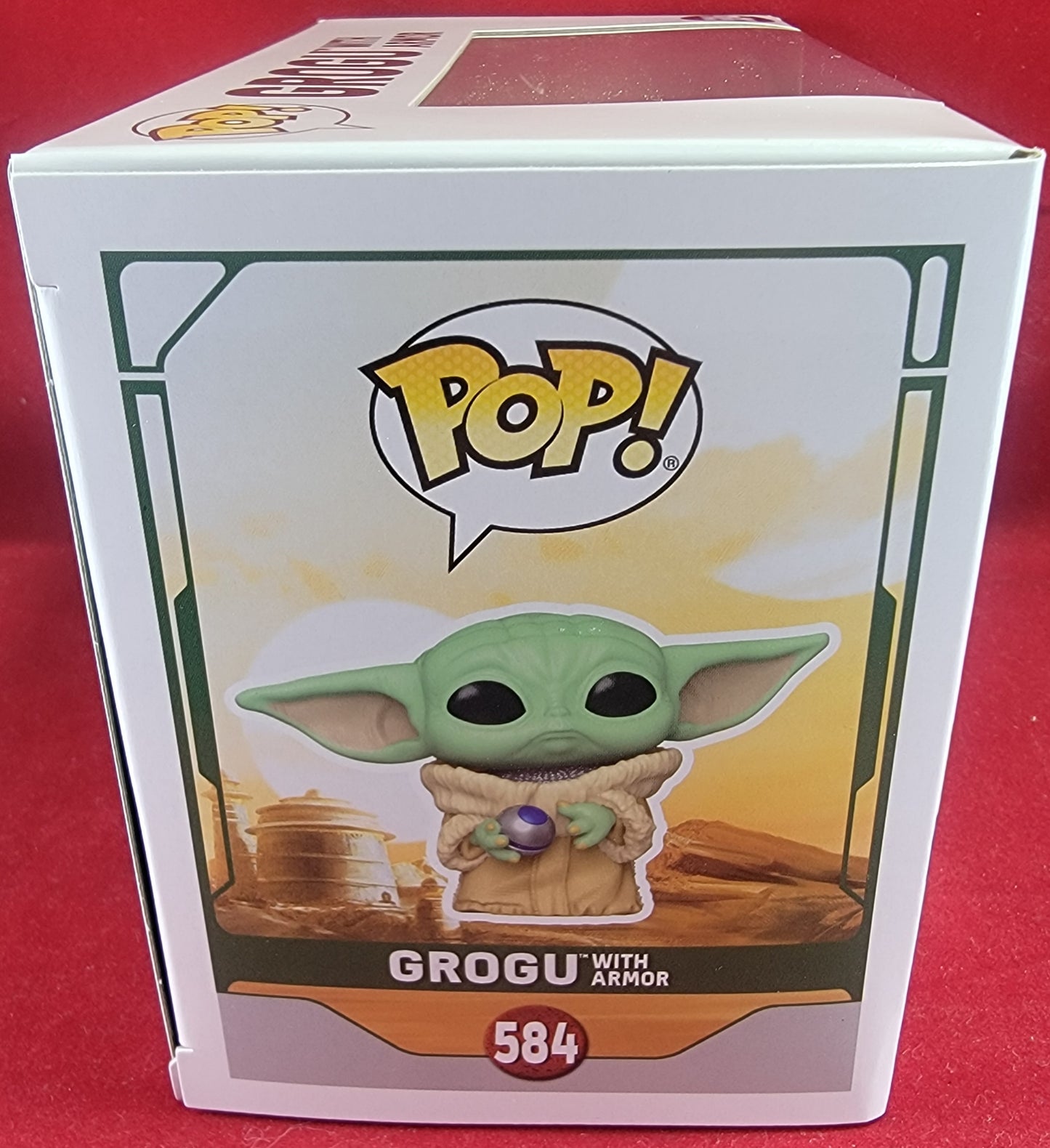 Grogu with Armor funko # 584 (nib)
With pop protector