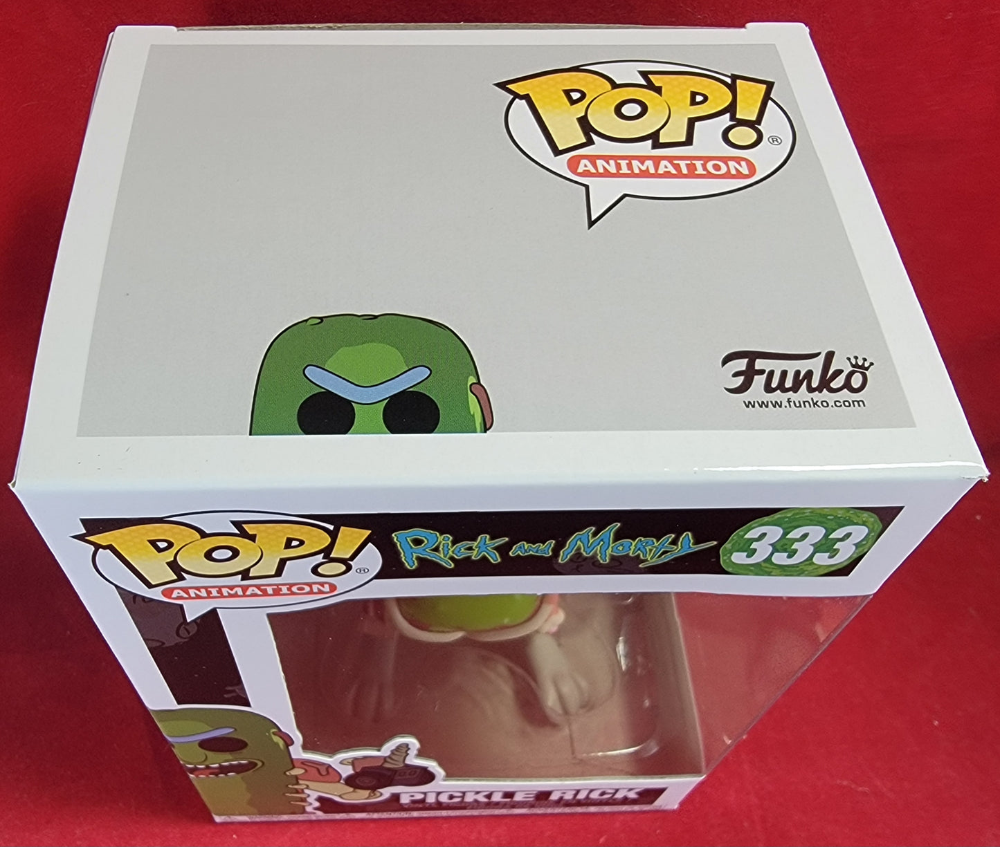 Pickle rick funko # 333 (nib)
With pop protector