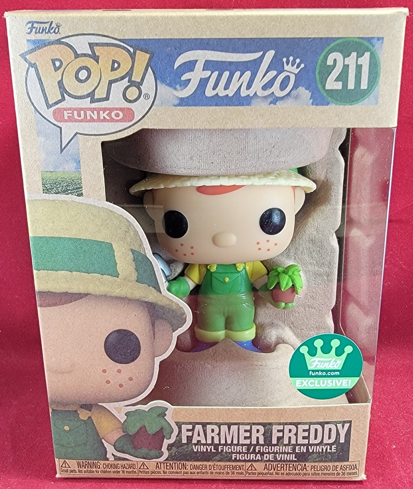 Farmer freddy funko exclusive # 211 (nib)
With pop protector