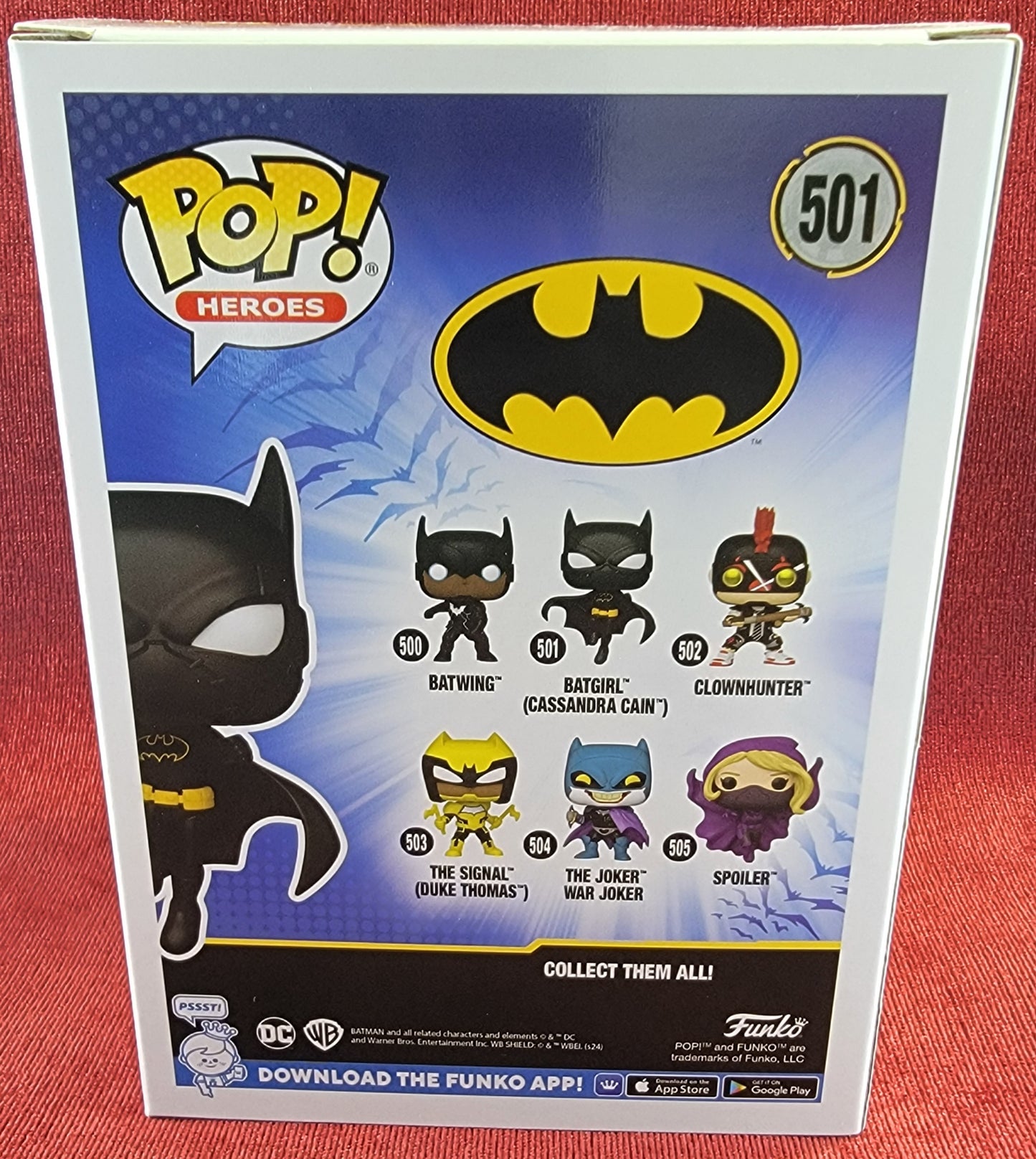 Batgirl (Cassandra cain) funko # 501 (nib)
With pop protector