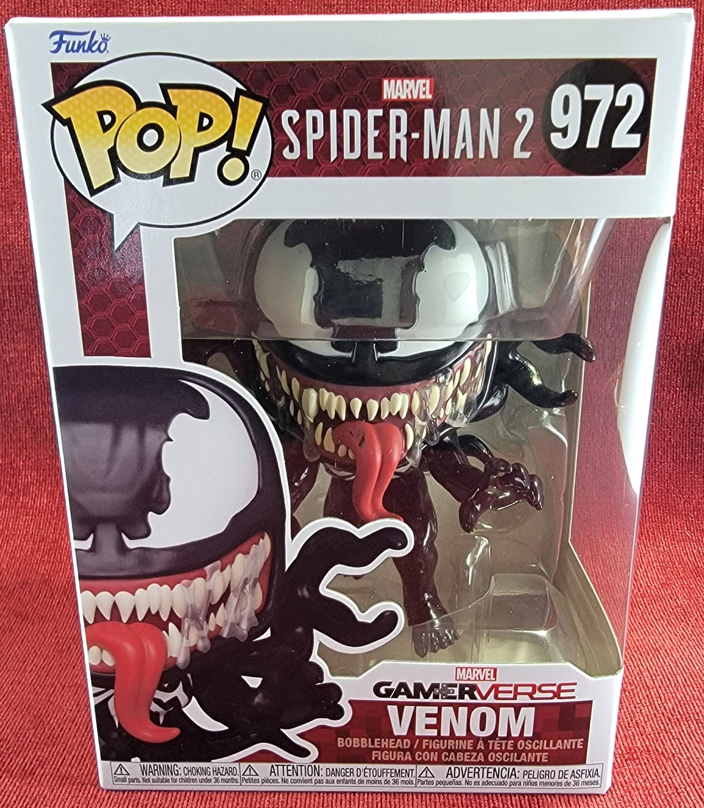 Venom spider-man 2 funko # 972 (nib)
With pop protector