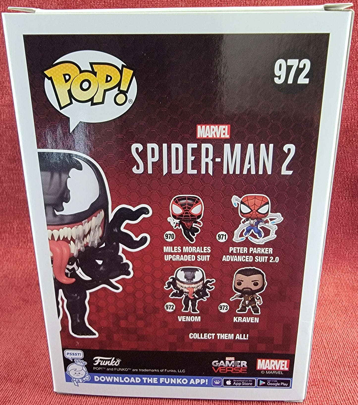 Venom spider-man 2 funko # 972 (nib)
With pop protector