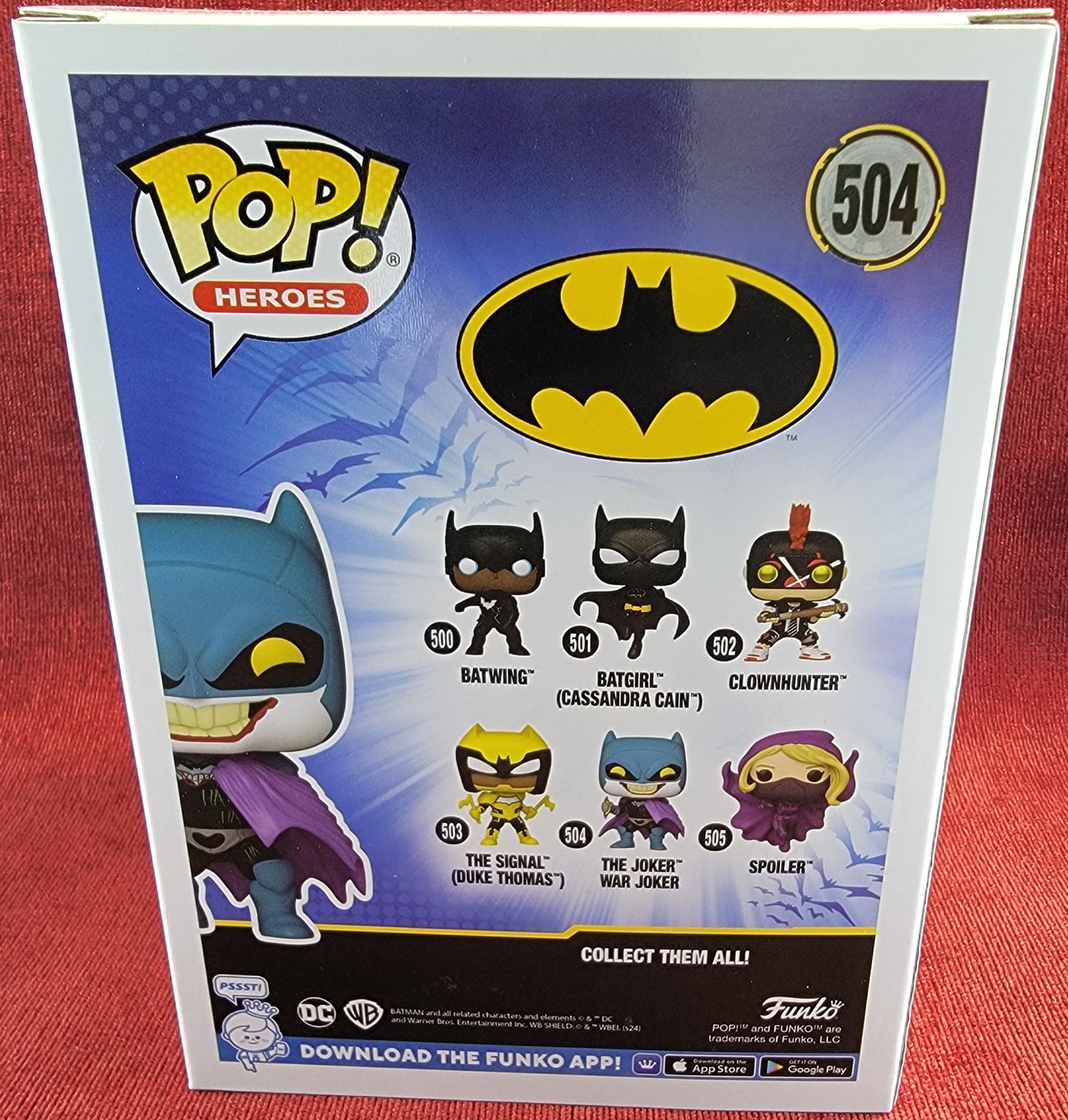 The joker war joker funko # 504 (nib)
With pop protector