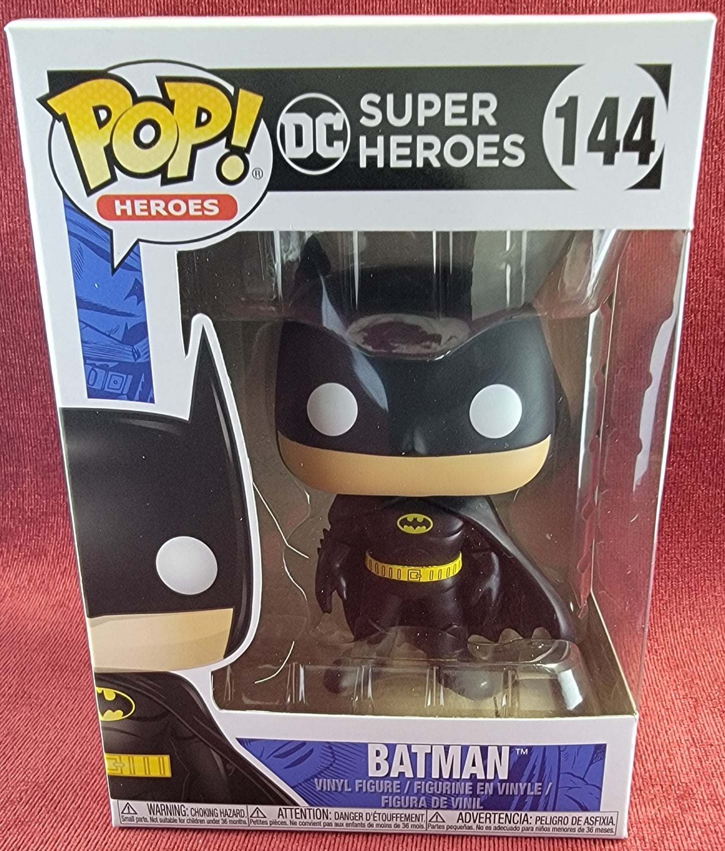 Batman funko # 144 (nib)
With pop protector