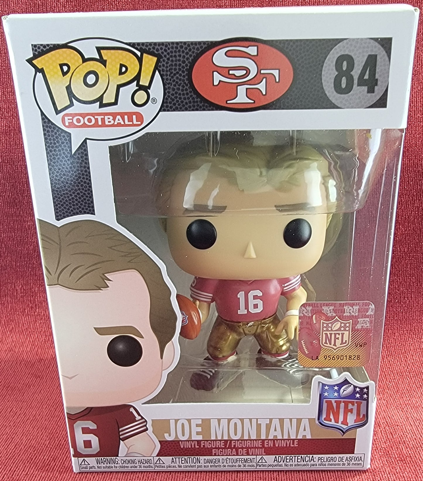 Joe montana funko # 84 (nib)
With pop protector